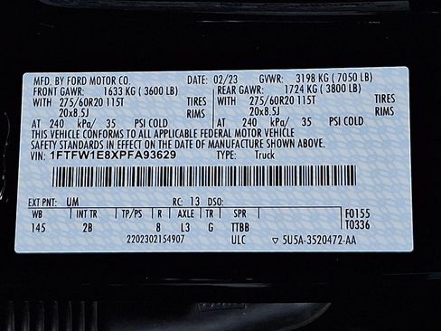 Used 2023 Ford F150 Lariat w/ Equipment Group 502A High AWD/4WD image 29