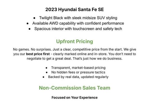 Used 2023 Hyundai Santa Fe SE AWD/4WD image 3