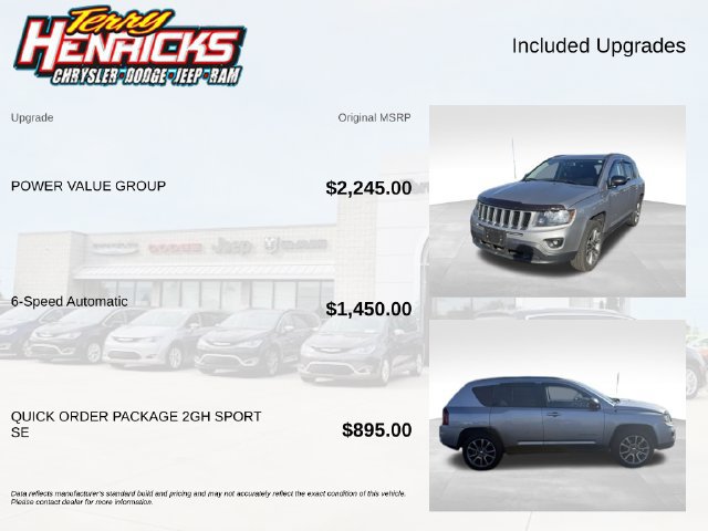 Used 2017 Jeep Compass Sport w/ Power Value Group AWD/4WD image 7