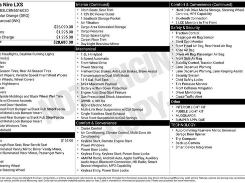 Used 2022 Kia Niro LXS image 6