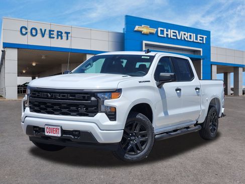 New 2026 Chevrolet Silverado 1500 Custom w/ Turbomax Blackout Package RWD image 1