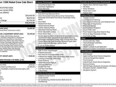 New 2026 RAM 1500 Rebel w/ G/T Package AWD/4WD image 26