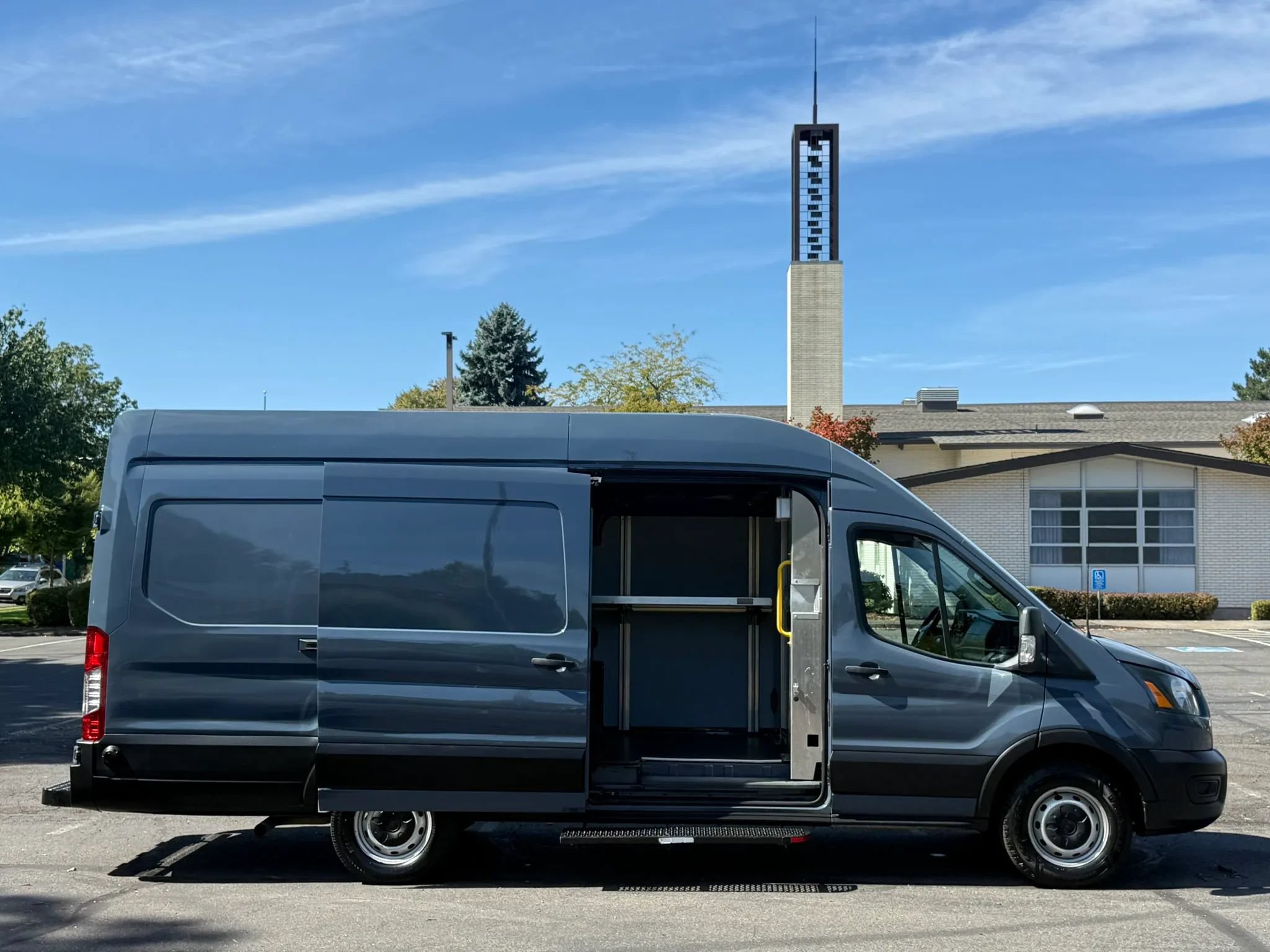 Used 2021 Ford Transit 250 148 High Roof Extended w/ Parcel Delivery Package RWD image 22