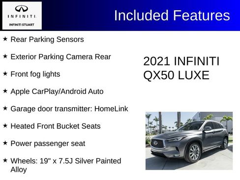 Used 2021 INFINITI QX50 Luxe image 3