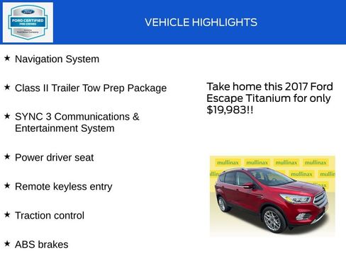 Used 2017 Ford Escape Titanium AWD/4WD image 18