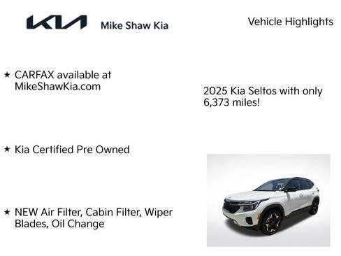 Certified 2025 Kia Seltos S FWD image 7