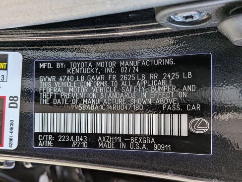 Used 2024 Lexus ES 300h w/ Premium Package FWD image 36
