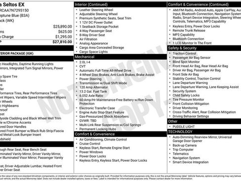 Used 2022 Kia Seltos EX image 4