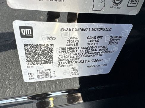 New 2026 Chevrolet Traverse Z71 w/ LPO, Floor Liner Package image 35