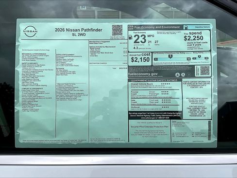 New 2026 Nissan Pathfinder SL FWD image 19