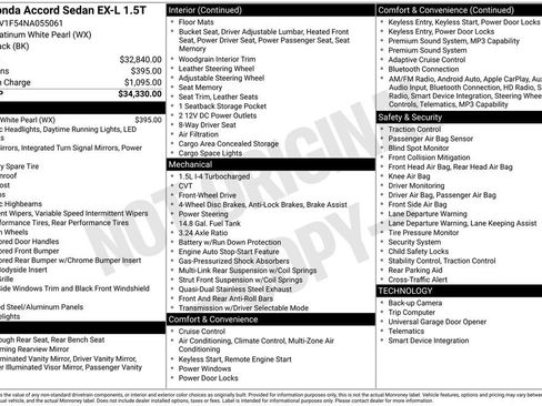 Used 2022 Honda Accord EX-L image 6
