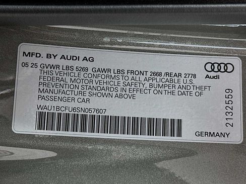 Certified 2025 Audi A5 2.0T Premium w/ Convenience Package AWD/4WD image 30