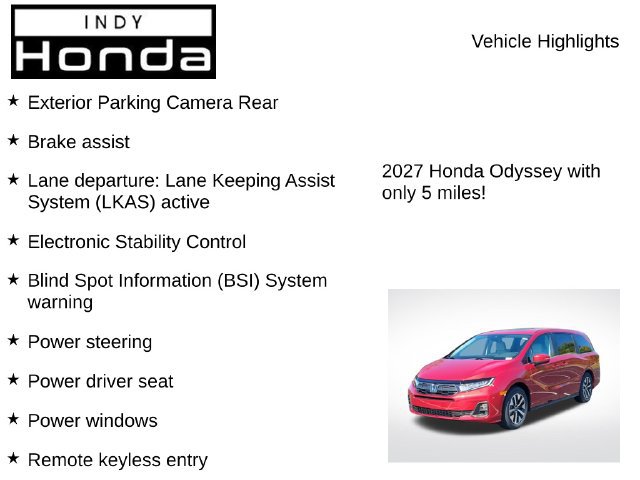 New 2027 Honda Odyssey EX-L image 7