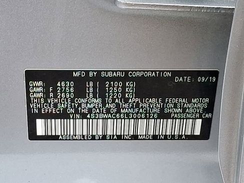 Used 2020 Subaru Legacy Premium image 26