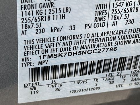 Used 2022 Ford Explorer XLT RWD image 24