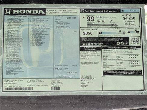 New 2026 Honda Prologue Touring image 17