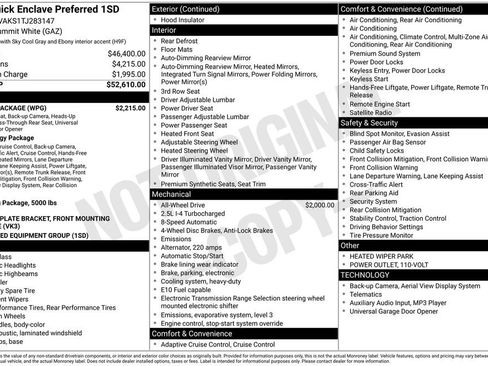 New 2026 Buick Enclave Preferred w/ Power Package AWD/4WD image 5