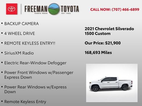 Used 2021 Chevrolet Silverado 1500 Custom AWD/4WD image 13