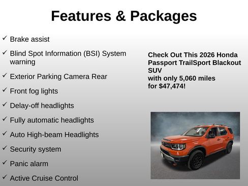Certified 2026 Honda Passport TrailSport image 20