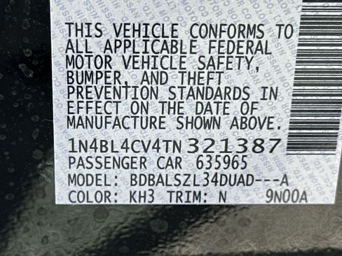 New 2026 Nissan Altima 2.5 SR w/ SR Midnight Edition Package FWD image 32