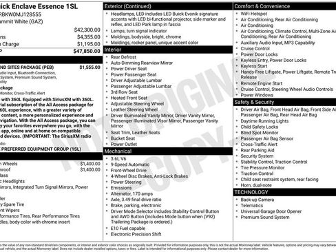 Used 2021 Buick Enclave Essence w/ Sound and Sites Package FWD image 23