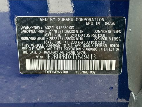 New 2026 Subaru Outback Premium AWD/4WD image 30