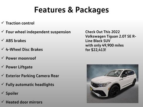 Used 2022 Volkswagen Tiguan SE R-Line AWD/4WD image 13