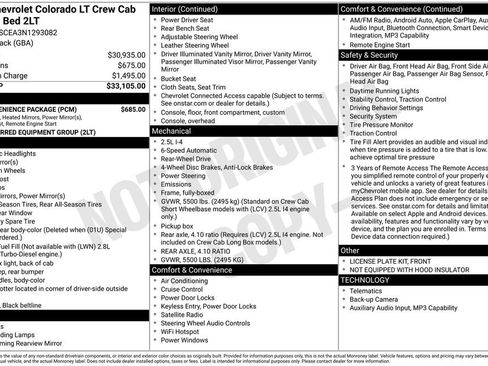 Used 2022 Chevrolet Colorado LT w/ LT Convenience Package image 34