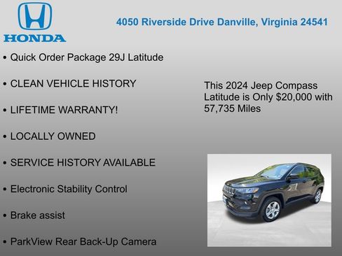 Used 2024 Jeep Compass Latitude AWD/4WD image 7