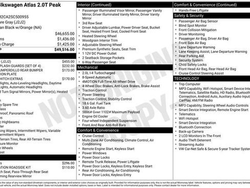 Used 2025 Volkswagen Atlas Peak Edition SE AWD/4WD image 31