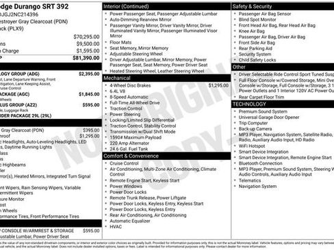 Used 2022 Dodge Durango SRT w/ Technology Group AWD/4WD image 8