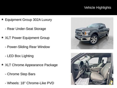 Used 2018 Ford F150 XLT w/ Equipment Group 302A Luxury AWD/4WD image 16