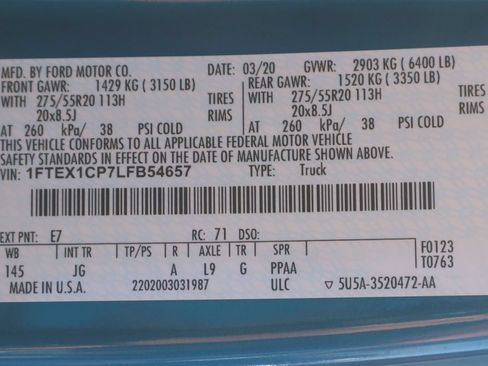 Used 2020 Ford F150 XL w/ Equipment Group 101A Mid RWD image 56