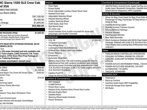 Used 2021 GMC Sierra 1500 SLE w/ Preferred Package AWD/4WD image 39
