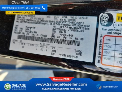 Used 2017 Ford Fiesta SE w/ Equipment Group 201A FWD image 16