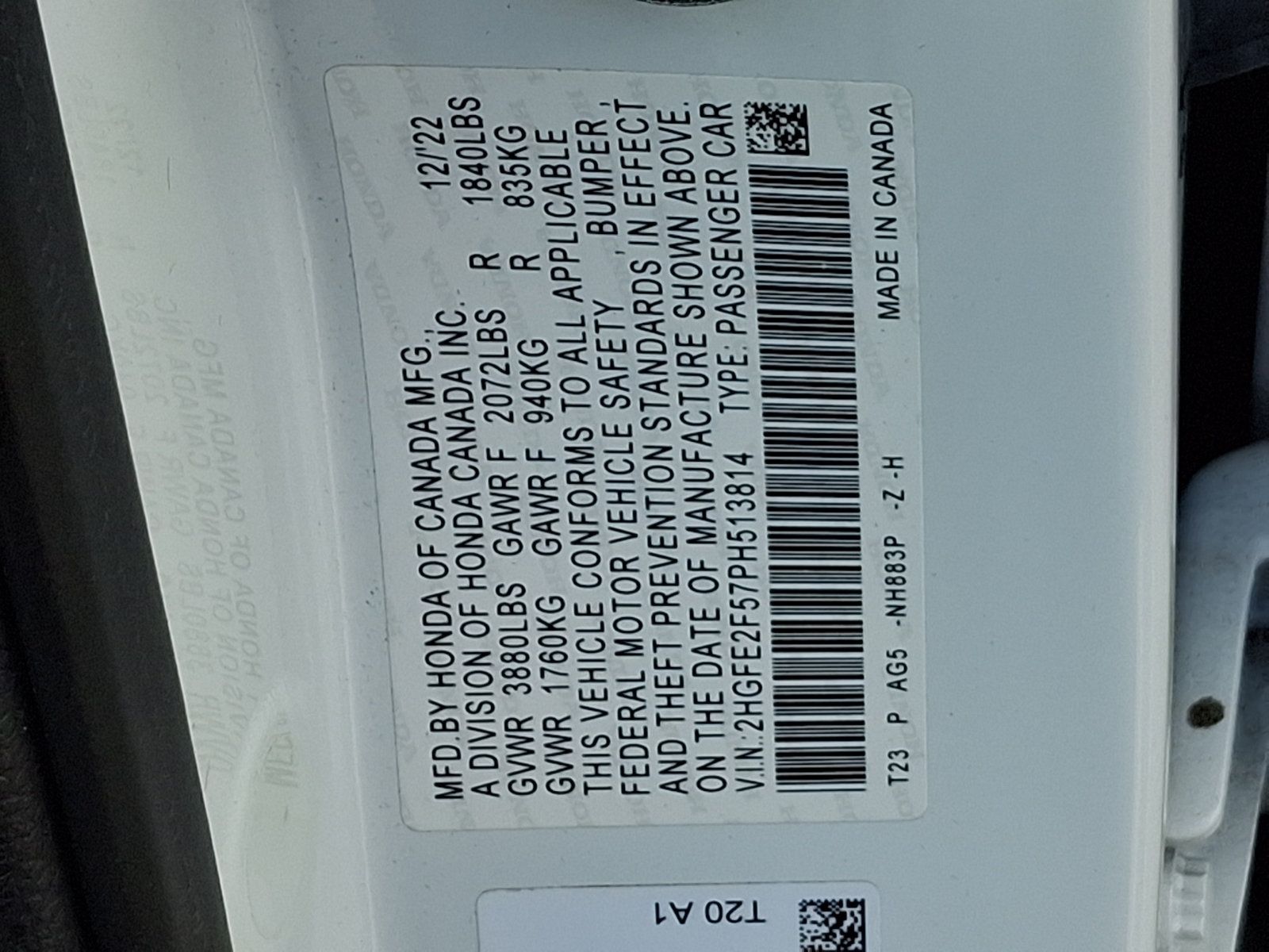Used 2023 Honda Civic Sport image 26