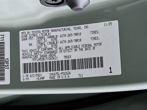 New 2026 Toyota Tundra SR5 AWD/4WD image 31