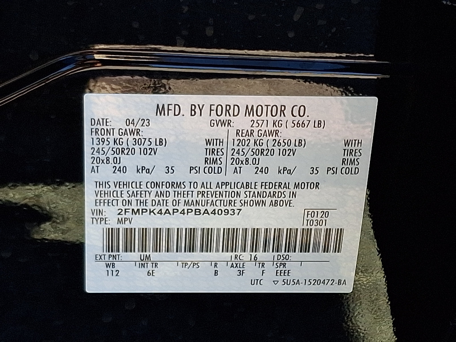 Certified 2023 Ford Edge ST AWD/4WD image 29