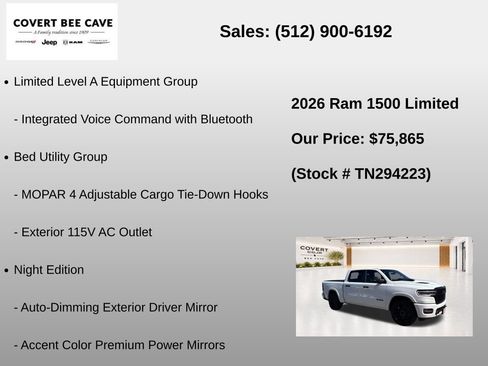 New 2026 RAM 1500 Limited AWD/4WD image 31