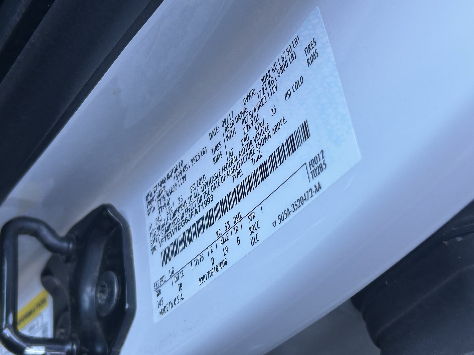 Used 2018 Ford F150 Limited w/ Trailer Tow Package AWD/4WD image 15