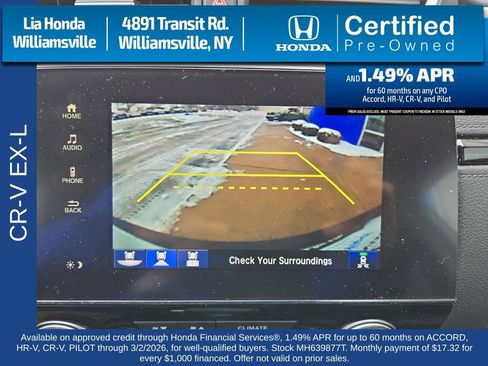 Certified 2021 Honda CR-V EX-L image 19