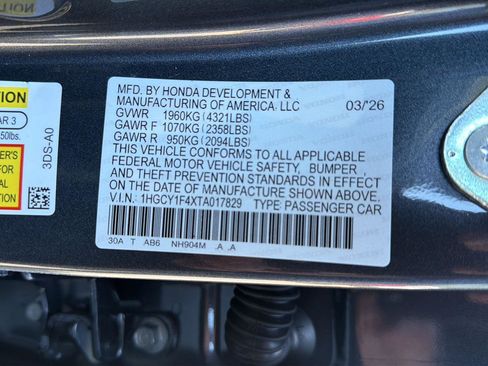 New 2026 Honda Accord SE image 35