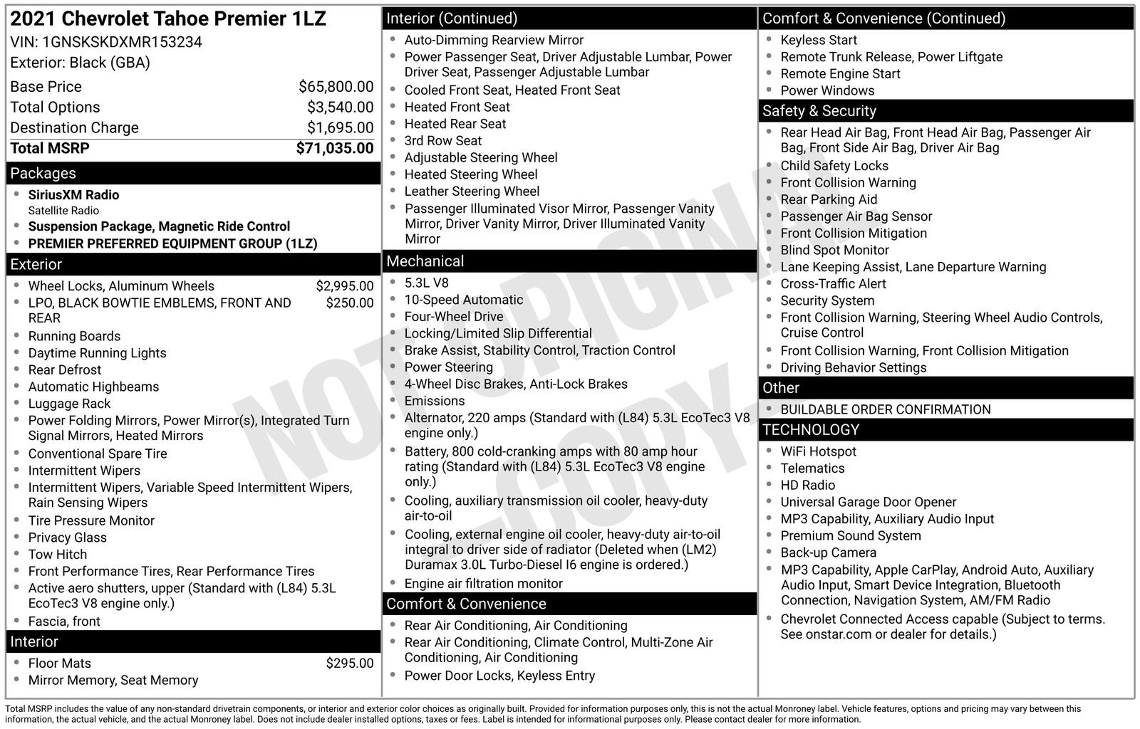 Used 2021 Chevrolet Tahoe Premier AWD/4WD image 16
