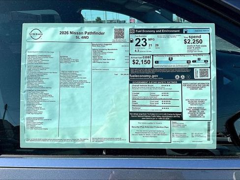 New 2026 Nissan Pathfinder SL AWD/4WD image 14