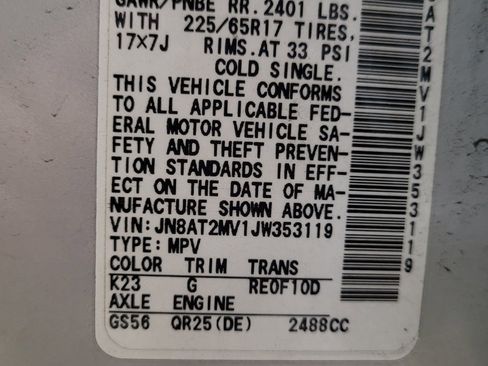 Used 2018 Nissan Rogue SV AWD/4WD image 33