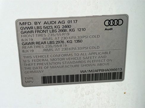 Used 2017 Audi Q5 2.0T Premium Plus w/ Technology Package image 44