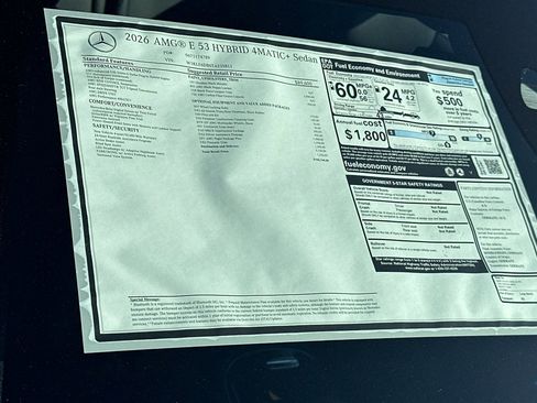 New 2026 Mercedes-Benz E 53 AMG e 4MATIC Sedan image 29