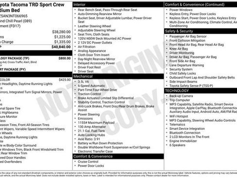 Used 2022 Toyota Tacoma TRD Sport w/ Technology Package AWD/4WD image 12