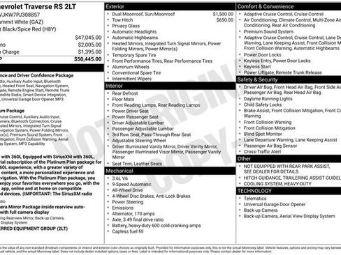 Certified 2023 Chevrolet Traverse RS AWD/4WD image 4