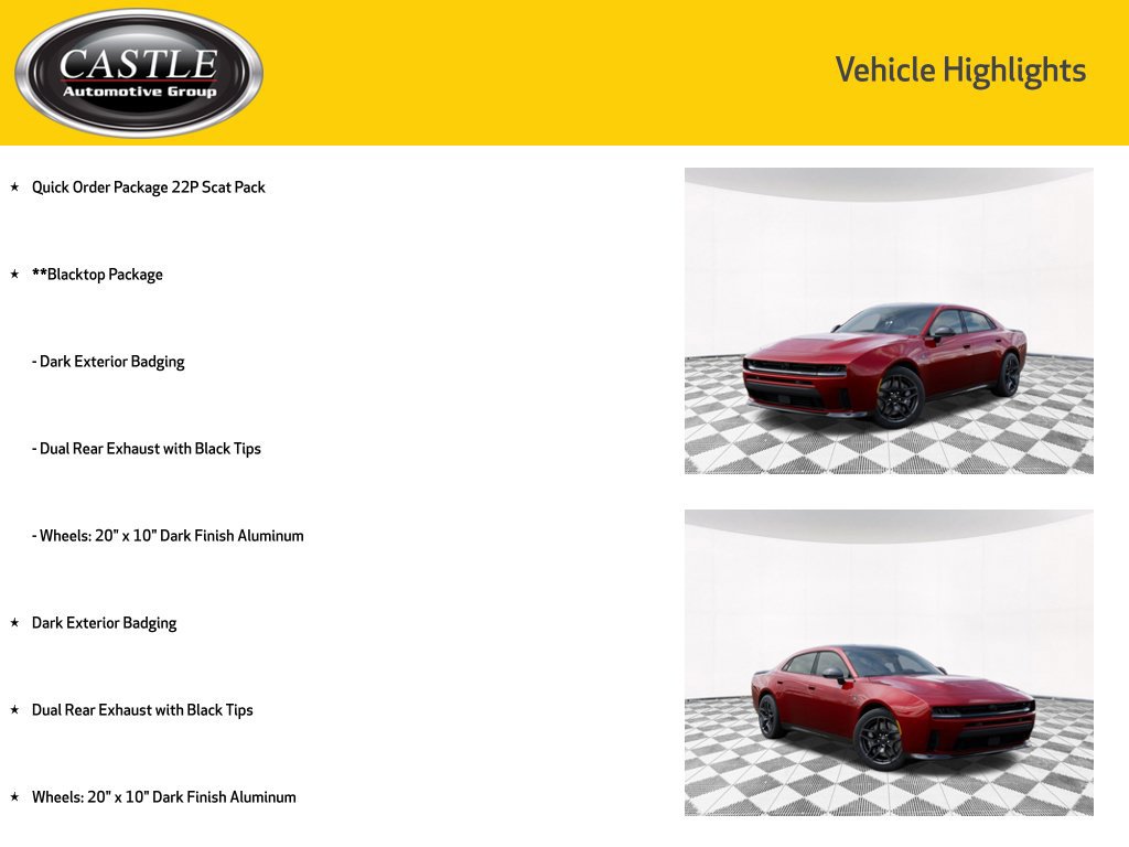 New 2026 Dodge Charger Scat Pack w/ Blacktop Package AWD/4WD image 3
